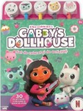 Gabby&#039;s Dollhouse. Set de colorat si de activitati. 30 de activitati + 5 creioane si gume de sters