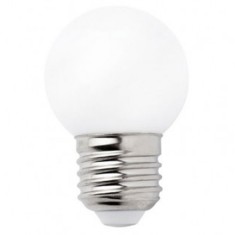 Bec LED alb mat din plastic Dimabil E27 1W foto
