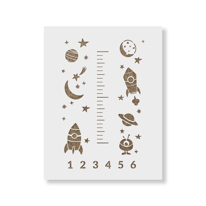 Sablon Perete vopsire, tencuiala 900x600x0.7mm Space Growth Chart Refolosibil, model MXSP7134