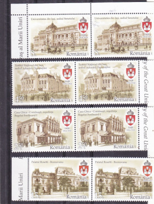 IASI SERIE COMPLETA IN PERECHE,2017 MNH ,ROMANIA. foto