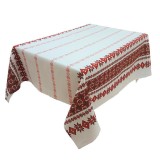 Cumpara ieftin Fata de masa pentru 4 persoane, Traditional rosu, bumbac 100%, 150x150cm, multicolor