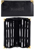 Set cosmetic pentru manichiură pedichiură foarfecă pensetă &icirc;mpingător pentru cabinetul SPA