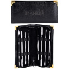 Set cosmetic pentru manichiură pedichiură foarfecă pensetă &icirc;mpingător pentru cabinetul SPA