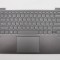 Carcasa superioara cu tastatura palmrest Laptop, Lenovo, IdeaPad 720S-13IKB Type 81A8, 81BV, 5CB0P19030, AM149000730, iluminata, gri, layout US