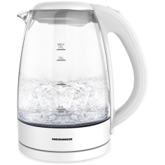 Fierbator electric Heinner HEK-2200GWH, 1.7 L, 2200 W, Oprire automata, Alb