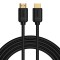 CABLU video Baseus HD Series, HDMI (T) la HDMI (T), rezolutie maxima 4K UHD (3840 x 2160) la 60 Hz, conectori auriti, 3m, negru &quot;CAKGQ-C01&quot; (timbru ve