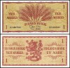 FINLANDA █ bancnota █ 1 Marka █ 1963 █ P-98a █ UNC █ necirculata