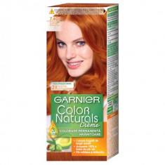 Vopsea de Par Permanenta Garnier Color Naturals 7.40, Cupru Pasional, 110 ml, Fara Amoniac, Vopsea de Par, Vopsea de Par Permanenta, Vopsea de Par Gar