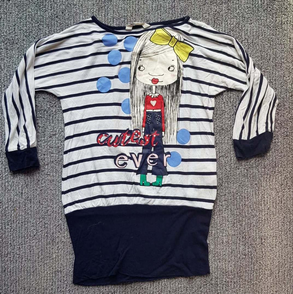 Bluza fete H&M, made in Turkey, material vascoza, lungime 60 cm, ca noua,  10-11 ani | Okazii.ro