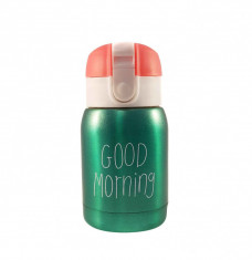 Mini Termos Good Morning, Verde, 180 ml foto