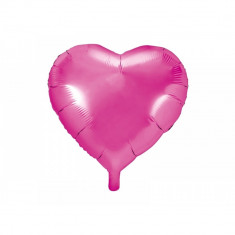 Balon folie inima, fuchsia, 45cm foto