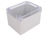Carcasa universala GAINTA G221C Policarbonat IP65 Transparent Gri Deschis 90x115x80mm