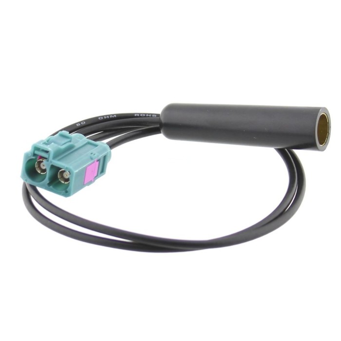 Adaptor antena radio, Fakra x 2 mama - DIN mama, 30cm - 001040 Adaptor antena radio, Fakra x 2 mama - DIN mama, 30cm - 001040
