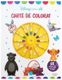 Disney Bebe. Carte de colorat. 12 creioane mici pentru maini de pitici - Litera