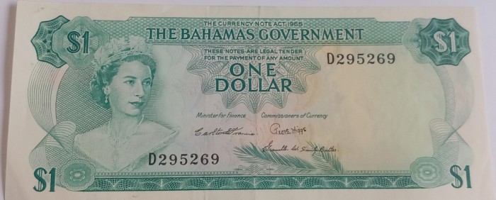Bahamas , 1 Dollar 1965