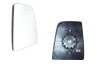 Geam oglinda exterioara cu suport fixare Ford Transit/Tourneo, 01.2014-, partea Dreapta, incalzit; sticla convexa; geam cromat; superior, Aftermarket