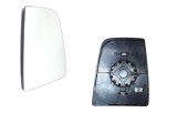 Geam oglinda exterioara cu suport fixare Ford Transit/Tourneo, 01.2014-, partea Dreapta, incalzit; sticla convexa; geam cromat; superior, Aftermarket