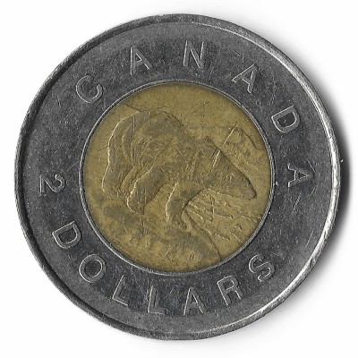 Canada 2 dollars 1996 foto
