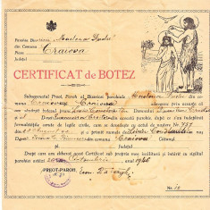 M3 C18 - 1946 - Certificat de botez - Parohia Craiova - Plasa Craiova