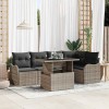 VidaXL Set de canapele pentru grădină 6 pcs Gri 100 x 55 x 73 cm 3357202