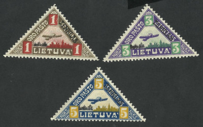 LITUANIA / LIETUVA 1922 MLH / AVIATIE , AVIOANE -- Cu expertiza foto