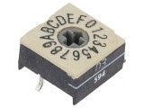 &Icirc;ntrerupător codificare HEX/BCD 16 poziții SMD 100M&Omega;