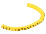 Markere Galbene pentru Marcaj PVC 2,5-5mm