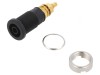 Soclu Banană 4mm Negru Aurit 32A 1kVDC, HIRSCHMANN