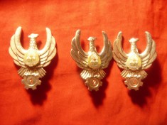 Set 3 insigne Aviatie - Tehnic cl.1 ,2 si 3 ,h=4,5cm