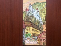 brasov monumente istorice si obiective turistice pliant brosura turism anii &amp;#039;70 foto