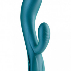 Vibrator Royals Regent, 10 Moduri Vibratii, Silicon, USB, Verde, 19.3 cm