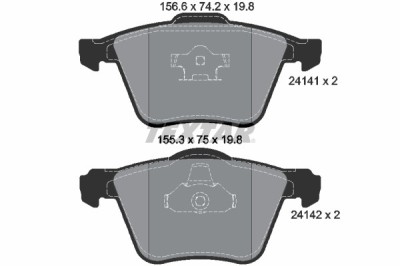 TEXTAR 2414101 Q+ set placute frana,frana disc foto