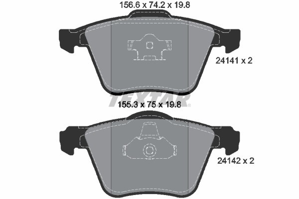 TEXTAR 2414101 Q+ set placute frana,frana disc