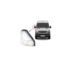 Lampa semnalizare oglinda MERCEDES SPRINTER, 07.2006-2018; SPRINTER, 02.2018-; VW CRAFTER (2E), 12.2005-04.2017, cabina simpla, partea dreapta, TYC,