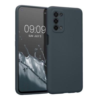 Husa Kwmobile pentru OPPO A74 5G/A54 5G, Silicon, Albastru, 57571.202 foto