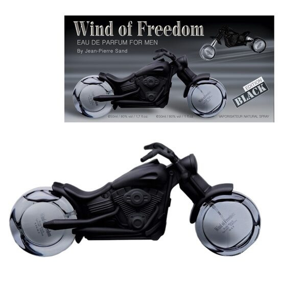 Apa de parfum pentru barbati, Wind of Freedom Black, Accentra, 8256168, 30ml zi si 50ml noapte