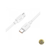 Cablu Date si Incarcare USB-C - USB-C HOCO X96 100W 1m Alb