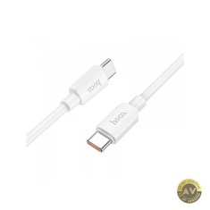 Cablu Date si Incarcare USB-C - USB-C HOCO X96 100W 1m Alb