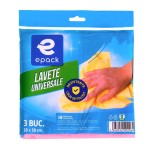 Lavete universale Epack, 38x38 cm, 3 buc