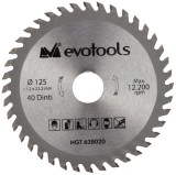 Panza Circulara Vidia Lemn / 125X1.2Mm - 22.23Mm (40 Dinti)