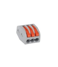 Conector universal 3x 0.75-2.5 mm portocaliu 20A 250V foto