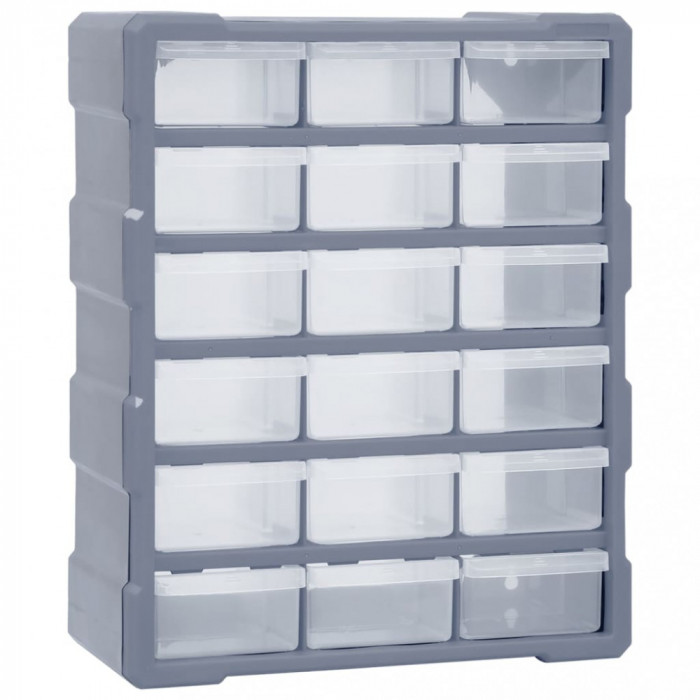 Organizator cu 18 sertare medii, 38x16x47 cm GartenMobel Dekor