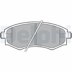 DELPHI LP606 set placute frana,frana disc