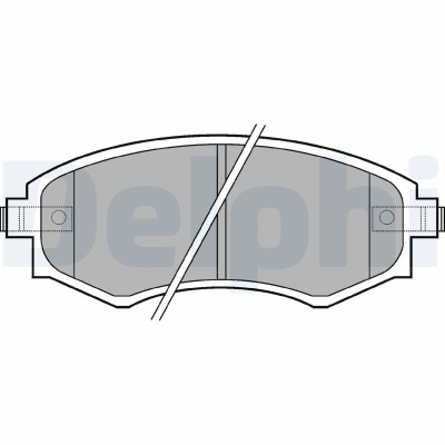DELPHI LP606 set placute frana,frana disc foto