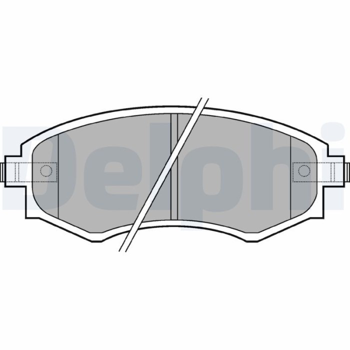 DELPHI LP606 set placute frana,frana disc
