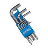 Set chei hexagonale Unior cu cap sferic 1.5-10 mm