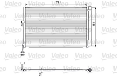 VALEO 814379 Condensator, climatizare foto