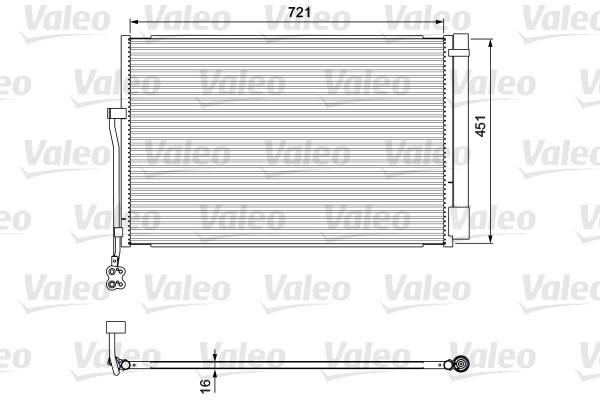 VALEO 814379 Condensator, climatizare
