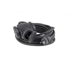 Prelungitor cu 3 prize cablu 0.3m H07RN-F 3G1,5 230V 16A max. 3500W IP44