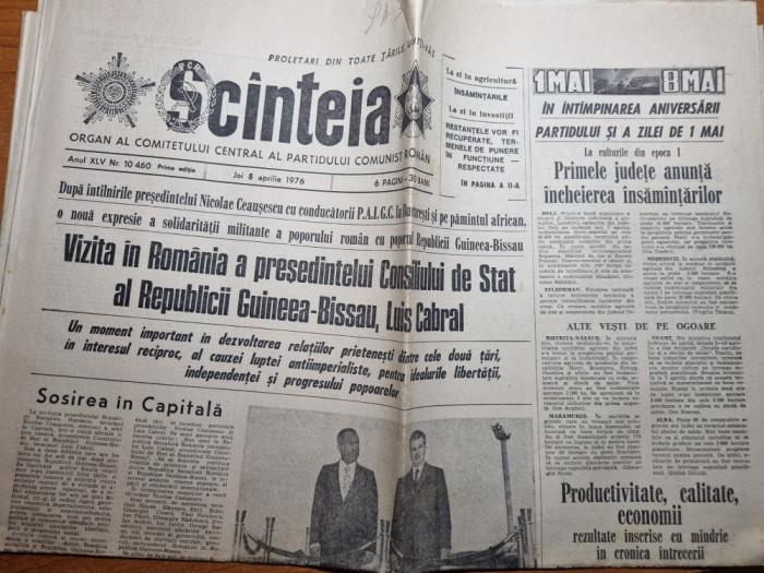 scanteia 8 aprilie 1976-art.ialomita,galati,bucuresti,insula mare a brailei